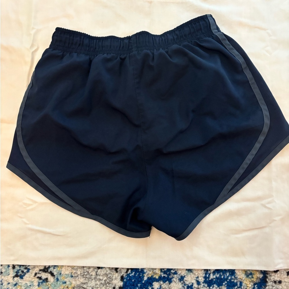 Nike Dri-Fit Women's Dark Blue Athletic Shorts - Picture 3 of 5
